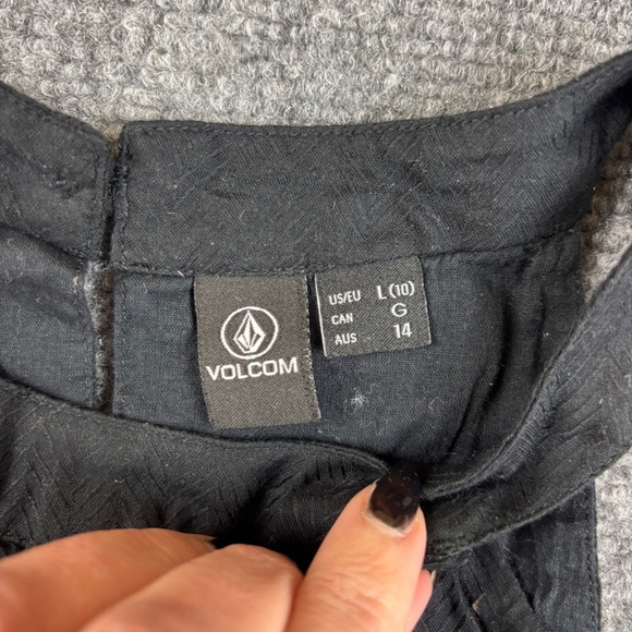 VOLCOM Women’s Black Boho Babydoll Sleeveless Top size: Large - Picture 4 of 7